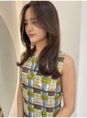 ベージュミディアム_マロンベージュニュアンスカラー透明感