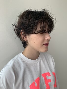 ナック ガーデン(knack GARDEN) チョコブラウン×大人エアリーショートパーマ/ウェットスタイル