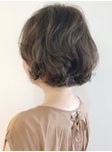 大人のふんわりショートボブ☆ボリューム/大人ヘア