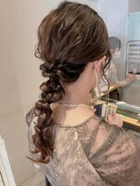ネオリーブ チロル 横浜西口店(Neolive CiroL.)&nbsp;結婚式ヘア　あみおろし　ローポニー