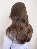 アイティー バイ アルバム 中野店(IT by ALBUM) ロングレイヤーオリーブグレージュ_チェリーブラウン_ba406951