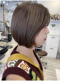 【切りっぱなしボブ×顔まわりレイヤー】20代30代40代