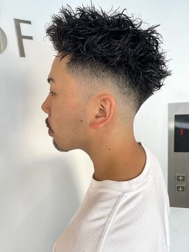 スリー(THREE) フェード×ツイストパーマ