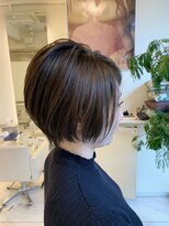 ヘアーアンドメイク ブリリアント(hair&make BRILLIANT)&nbsp;オリーブベージュショートボブ 30代ヘア 40代ヘア