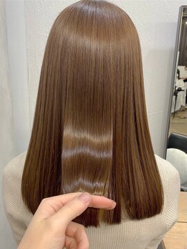 キラ 原宿(KILLA) グレーベージュ_レイヤーロング_ケラチントリートメント髪質改善