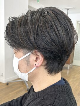 ヘッズ 本八幡店(HEADS) MEN'S HAIR センターパート ツイストスパイラル コンマヘア