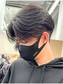 センターパートニュアンスパーマ韓国カルマパーマコンマヘア