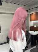 ベビーピンク/髪質改善/ダブルカラー/ケアブリーチ/10代20代