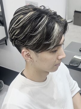 リベル(LIBER) メッシュ/ハイライトメッシュ/刈り上げ/メンズカット/八王子