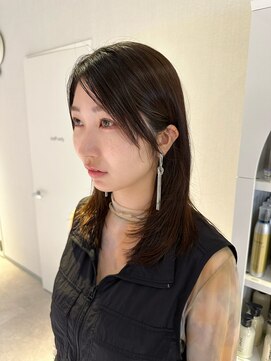 アム(amu) 地毛風縮毛矯正/酸性ストレート/レイヤーカット/ロングレイヤー