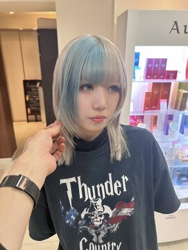 ソワンドゥ ブレス カルム 西中島店(soin de brace calme) デザインカラー×ミニウルフスタイル