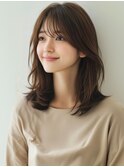 ★グレージュデザインカラーハッシュカットツートンカラーボブ