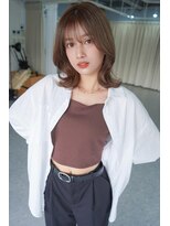アンジェリカ 難波店(ANGELICA) ANGELICA 韓国くびれ/ミディアムヘア/ココアベージュ