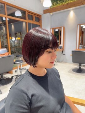 ジールサロン 学園の森店(ZEALSALON) 艶感抜群レッドバイオレット