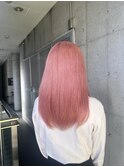 #ピンク#ハイトーン#ブリーチ#コーラルピンク#10代#20代