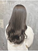 ○メルティーカラーフェミニンロング似合わせカットミディアム
