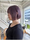 リナ　ブリーチ有りのラベンダーカラー