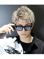 リップス 吉祥寺アネックス店(LIPPS) ブリーチ2回ベージュアップバング