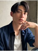 ツーブロック刈り上げ七三ストレートセンターパート表参道