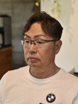 リム メンズヘア(LIM men's hair)&nbsp;艶感ショートアップバング【メンズカット/倉敷/中島】