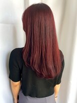 ヘアーアンドスパ フェリーチェ ミチ 野田屋町店(HAIR&SPA felice MICHI) 【feliceMICHI 豊田希美】チェリーレッド 髪質改善 顔周りカット