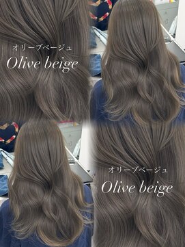 アマトウキョウスマートサロン(AMA TOKYO×Smart Salon) 韓国ヘア 透明感カラー オリーブ
