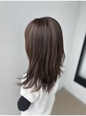 【白髪ぼかしハイライト】×【レイヤーカット】"色気"