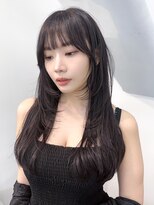 アルバム 渋谷パルコ(ALBUM) ロングおくれ毛韓国ヘア顔周りレイヤー_F20298