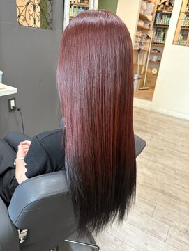 フリーダム マティーニ 姫路駅前店(freedom martini) カシスレッド　逆グラデーション　韓国風