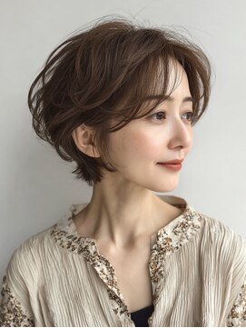 ハーツ(Heart's) 絶壁解消ショート×マロンベージュ