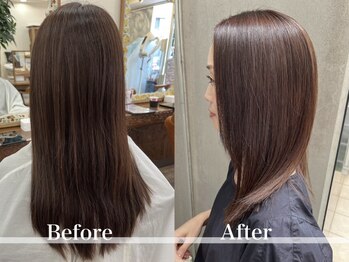 アール 北千住店(ar)の写真/アルカリゼロの"酸性ストレート"で思わず触れたくなる自然でやわらかい曲線美へ…☆【北千住】