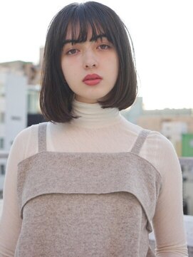 オーリーエトワ 御器所(oorry.etwa) オン眉×ミディアムボブ