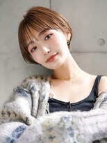 ギークス(GEEKS) 【GEEKS渋谷】大人ショートボブ/シースルーバング/冬カラー/小顔