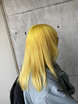 アンツ サザンリゾート 茅ヶ崎店(ANT'S Southern Resort) イエローカラー/ブロンド/姫カットレイヤー