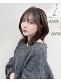 韓国ヘア　レイヤー　顔まわり