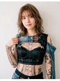 大人かわいい/似合わせカット/くせ毛風パーマ/ミルクグレージュ