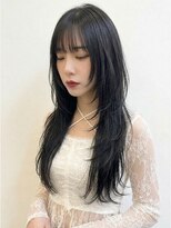 ガーデン ウシワカマル(Garden@ushiwakamaru)&nbsp;バタフライレイヤー暗髪グレージュ透明感夏カラーブリーチなし
