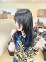 ミラシィ 成田(Mirashy)&nbsp;プルエクステ！インナーブルー！ダイヤモンドエクステ80本