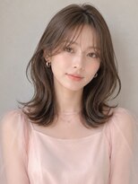 ノア 三宮店(NOA)&nbsp;【NOA】韓国レイヤーくびれミディオリーブシースルーバング小顔