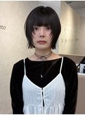 ワンカールで決まる朝楽レイヤーボブ/顔周りレイヤー/20代/30代