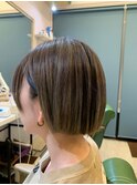 グラデーションカラー、ショートボブ