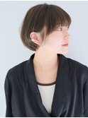 『 グレージュ × 透け感 』耳掛け丸みショート☆
