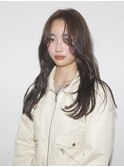 ニュアンスカラーフェミニンロング10代20代透明感ベージュ