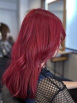 アフェクト 上大岡(affect)&nbsp;レッドカラー/ロング/韓国波巻き/ブリーチ/上大岡