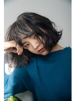 ワク(WAKU)&nbsp;YUJI STYLE NO.62ニュアンスウェーブボブオリーブベージュ