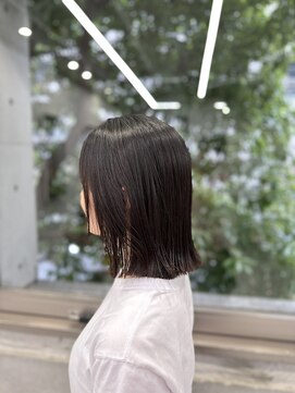 ディジョン(Dijon) 韓国顔まわりレイヤーカットグレージュオリーブベージュブラウン