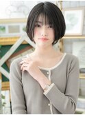 バレイヤージュ小顔前下がりショートマッシュh3川口20代30代40代