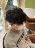 メンズ波巻きパーマ