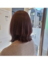 ローレン(LOREM)&nbsp;小顔ワンレン/秋色ボブルフ/丸みショート/抜け感こなれヘア