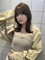 ロンドルーチェ 心斎橋(Lond luce)&nbsp;ダークアッシュ/ミディアムレイヤーカット［髪質改善/縮毛矯正］